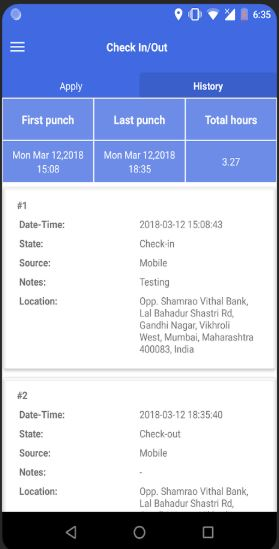 screenshot of Easy Hr
